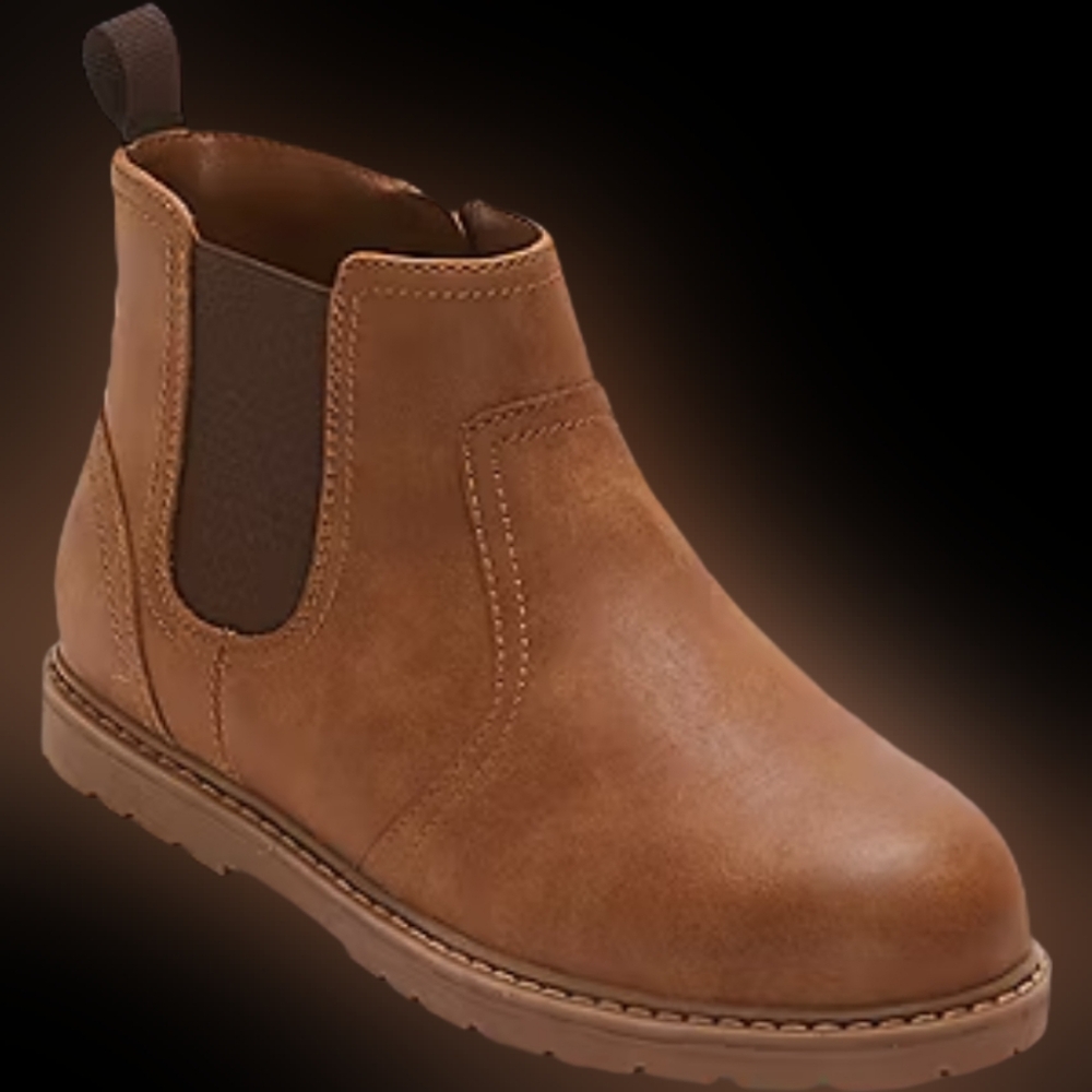 Thereabouts Little & Big Boys Wesley Flat Heel Chelsea Boots Size 5 M 2M